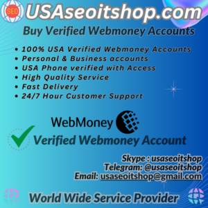 Buy Verified Webmoney Accounts